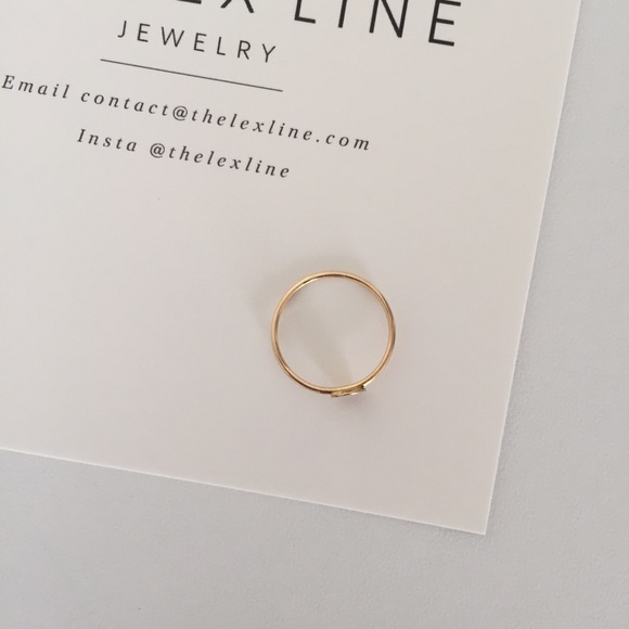 Simple Minimalist Stacking Ring Solid 14k Gold - Picture 3 of 3